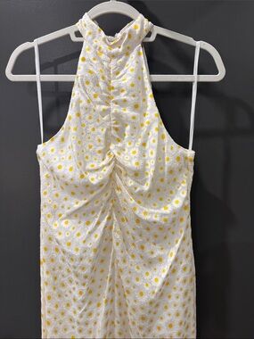 Like New STAUD Coastal Daisy Halter Maxi Dress Size 6